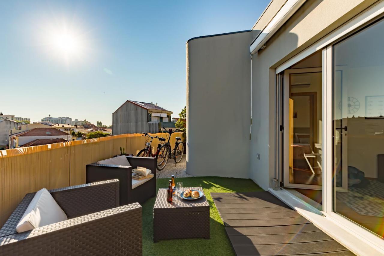 Music Relaxing Apt With Bikes, Terrace & Parking Porto Exterior foto